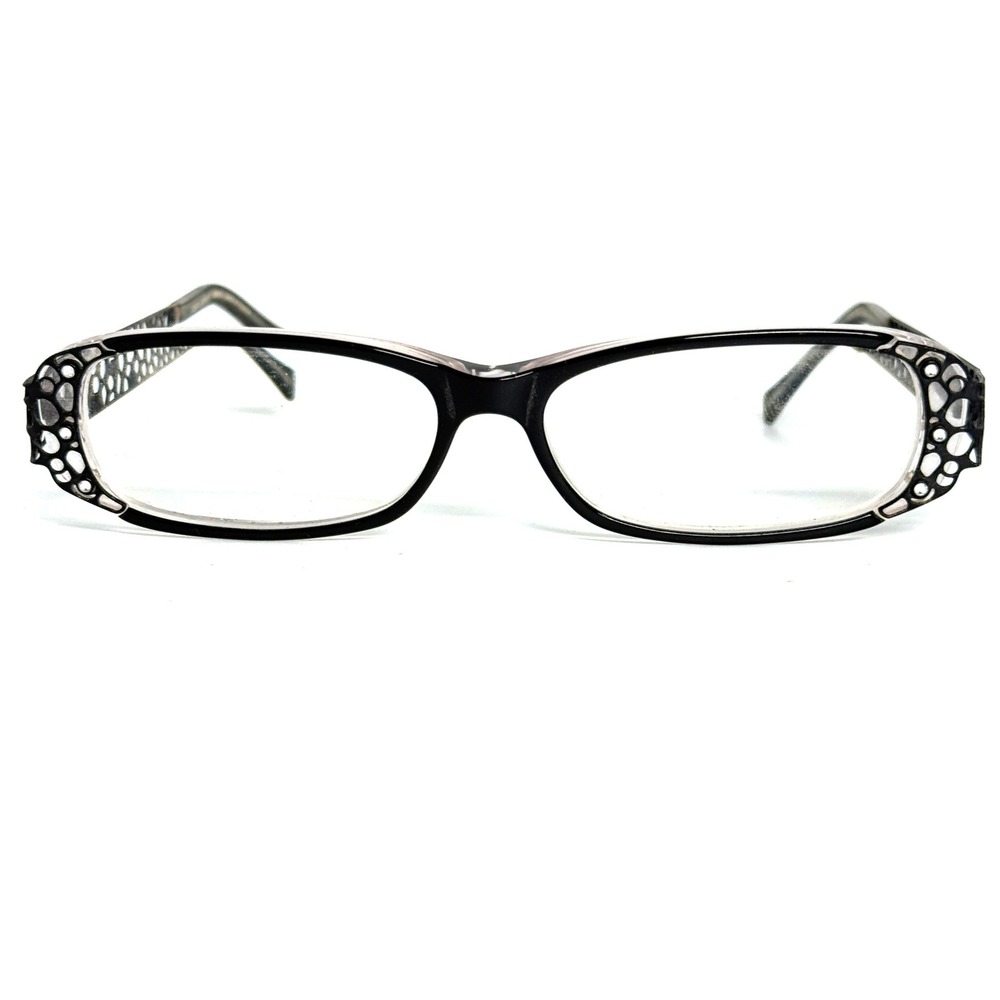 Jean Lafont Paris Star 900 Eyeglasses Black Silver Cutout Frame 53-13-133 France